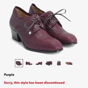 John Fluevog Passage PATUXAI Lace Up Low Heel Women’s Oxford Shoes